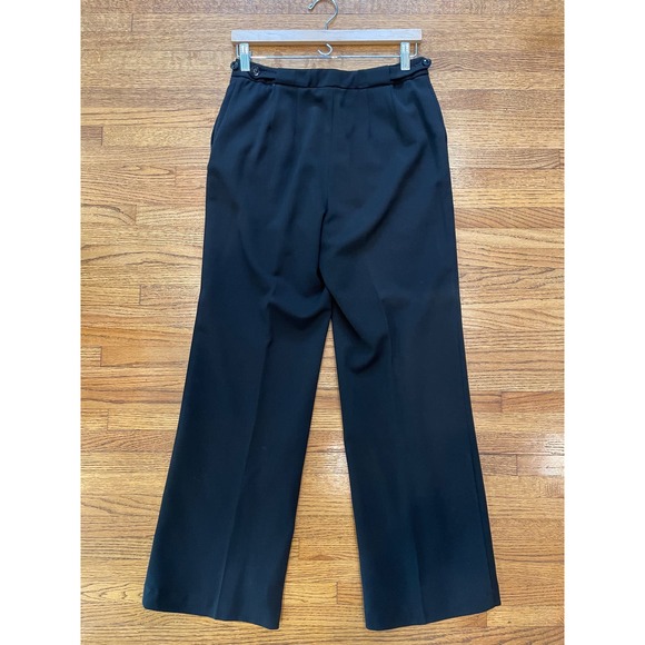 Talbots Women's Sz 6 Wool Stretch Dress Pants Black Straight Leg - Picture 2 of 11